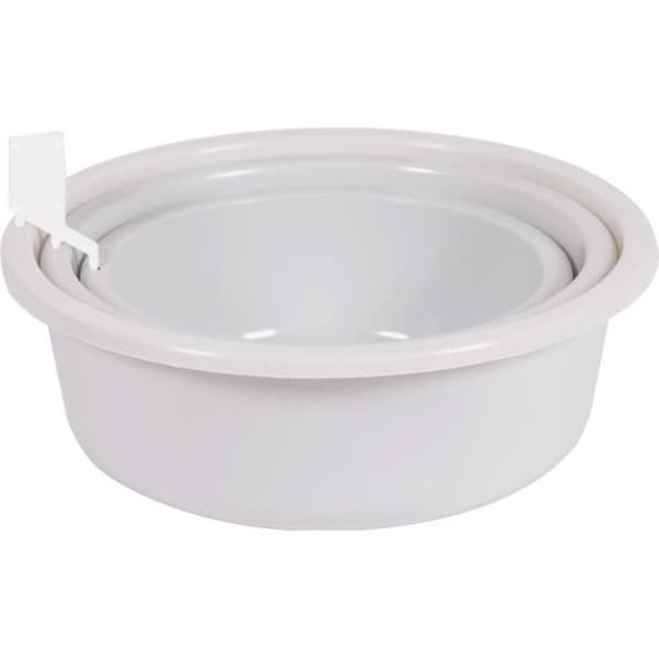 EDA PLASTIQUE Set om 3 runda skålar - Ø 27 / 31 / 35 cm - Vit