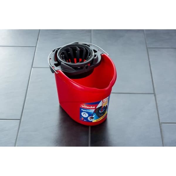 Hinkvridare för Supermocio mopp - VILEDA - 10 L - Röd och svart - Återvunnen plast