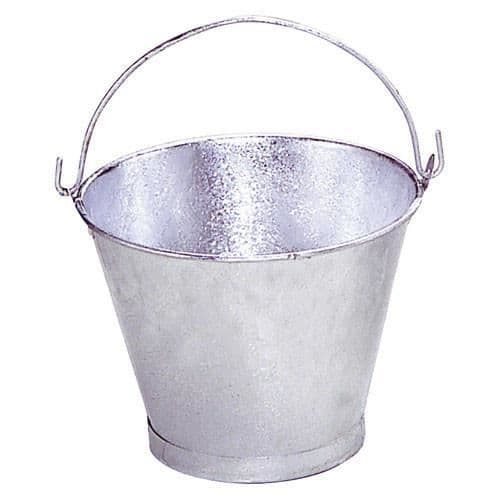 Galvaniserad konformad hink 20,0x16cm 2 Liter av 8
