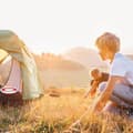 Miniatyrbild 2 av 6: Relaxdays Fällbar hink 10 l för städning av hem, bil och camping, röd