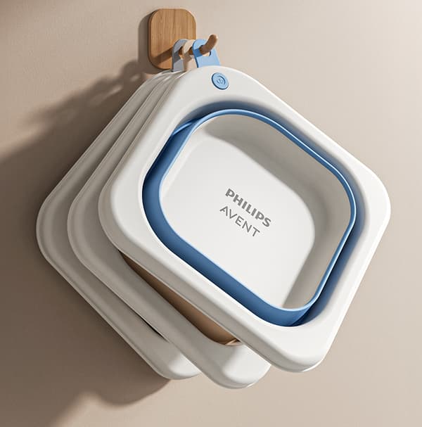 Philips Avent taitettava pesuallas 4500 ml – seinälle ripustettava ja kannettava | Kotiin ja monikäyttöön