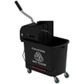 Miniatyrbild 2 av 2: Moppbucket, 20 L kapacitet, tryckavtappare, hjul,Svart