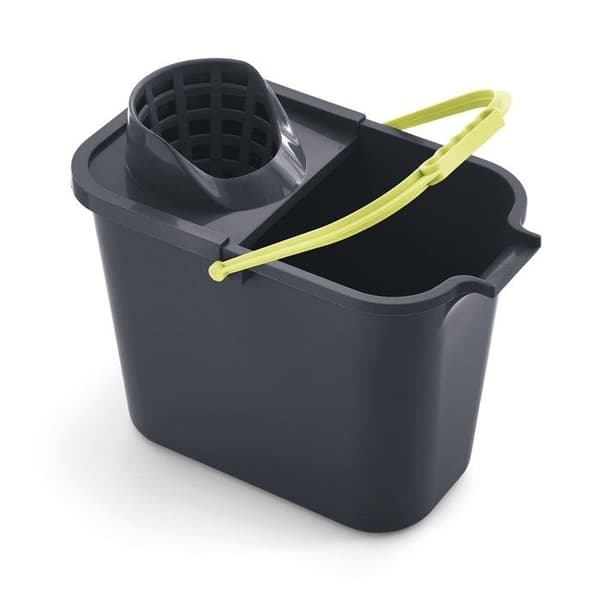 Mery 0111.32 Rektangulär Spann 12 L med avrunning, Polypropen, Grå och Lime, 23 x 37 x 29 cm