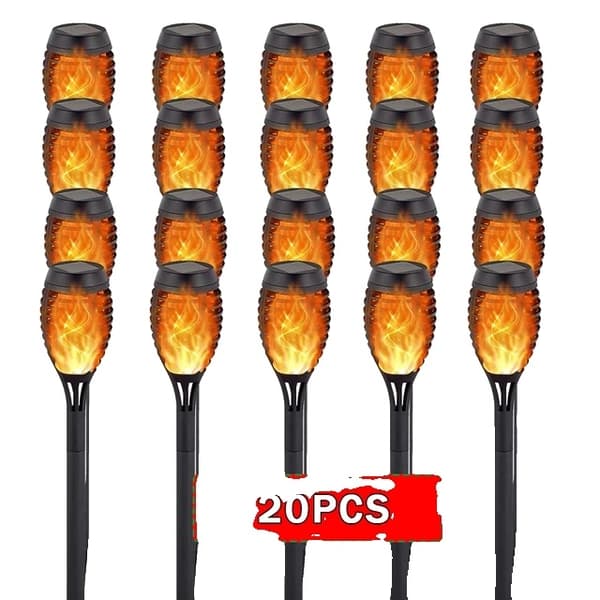 Aurinkoinen taskulamppu, vedenpitävä, lepattava, 20kpl 12Led