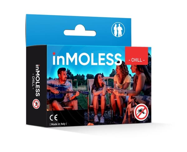 Inmoless Chill kannettava ultraääninen hyttyskarkotin - musta