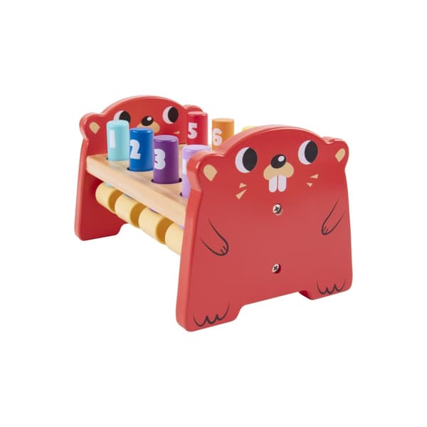 TOOKY TOY Træ Punch Farvet