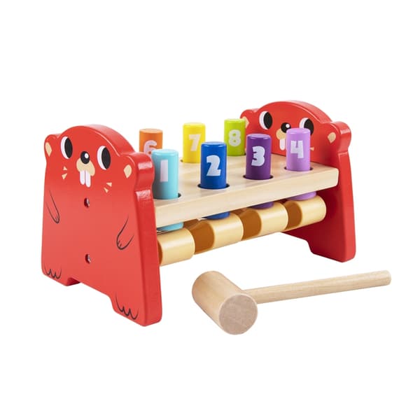 TOOKY TOY Træ Punch Farvet