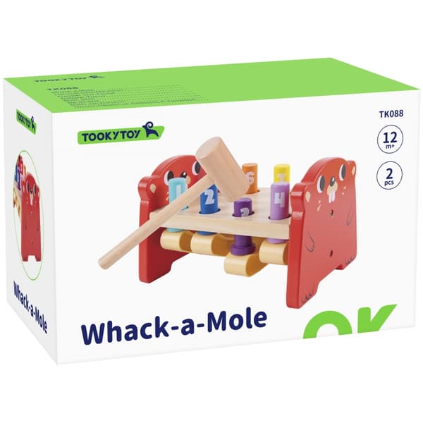 TOOKY TOY Træ Punch Farvet