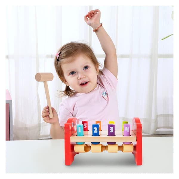 TOOKY TOY Træ Punch Farvet