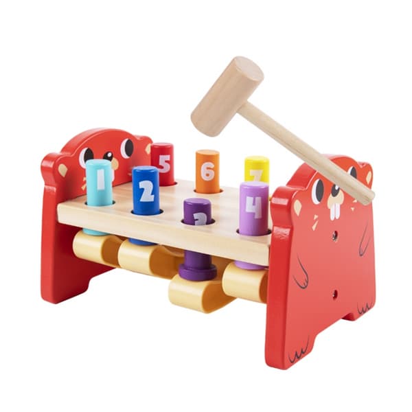 TOOKY TOY Træ Punch Farvet