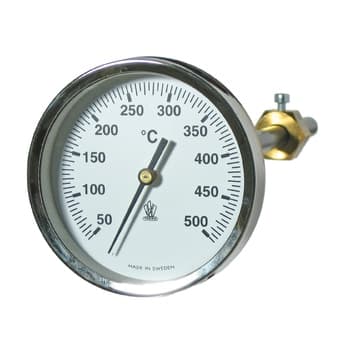 Rökgastermometer +50 till +500gr Bakåtanslutning