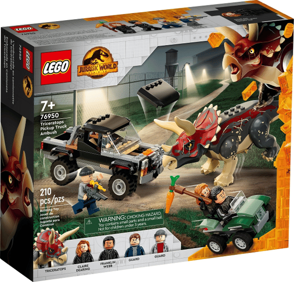 LEGO 76950 Triceratops pickup-baghold