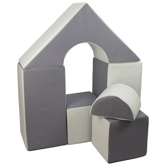 Leikkityynyt - Castle 6 Pieces White and Grey