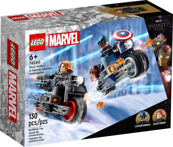 LEGO 76260 Black Widow og Captain Americas motorcykler
