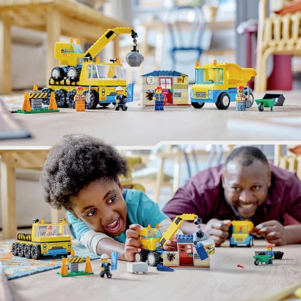 LEGO® CITY 60391 Byggfordon och kran med päronlampa