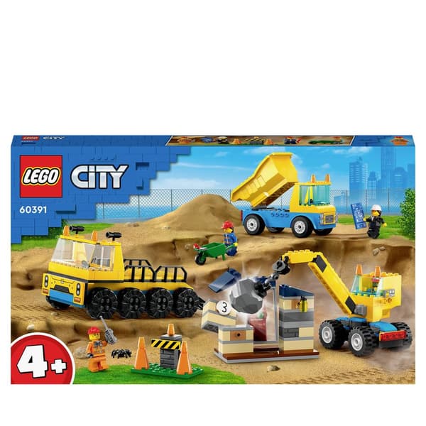 LEGO® CITY 60391 Byggfordon och kran med päronlampa