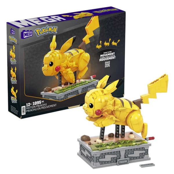 Mega Construx Motion Pikachu Byggesæt Byggelegetøj Til Børn Og Samlere Pokémon Gul 12 Years