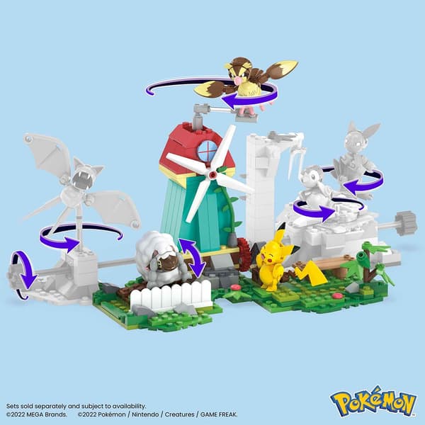 Mega Construx Tuulen Kaupunki Pokémon Vihreä