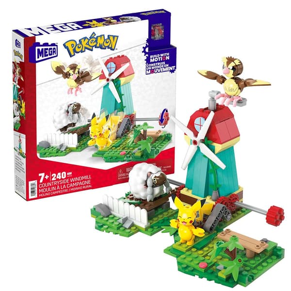 Mega Construx Tuulen Kaupunki Pokémon Vihreä