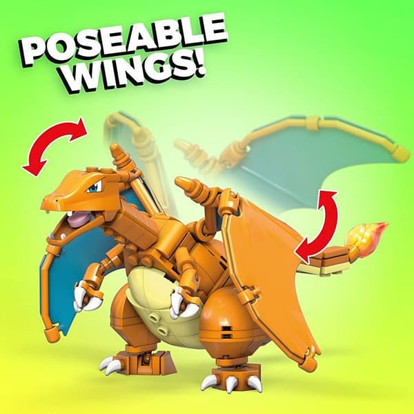 Mega Construx Kuva Pokémon Charizard 222 Rakennus Lohkot Monivärinen