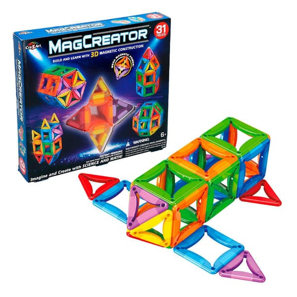 Cra-z-art Magnetisk Konstruktionssæt Magcreator 31 Stykker Flerfarvet