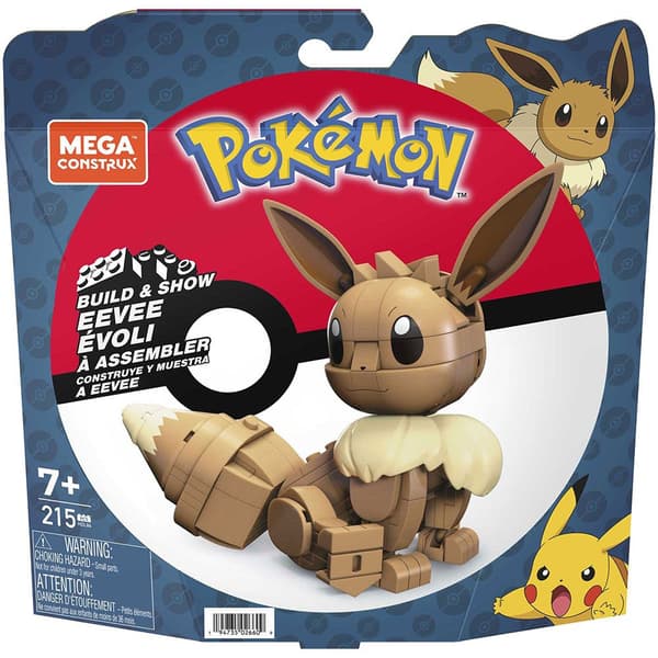 Mega Construx Eevee Byggset Byggleksaker För Barn Pokémon Brun 7 Years