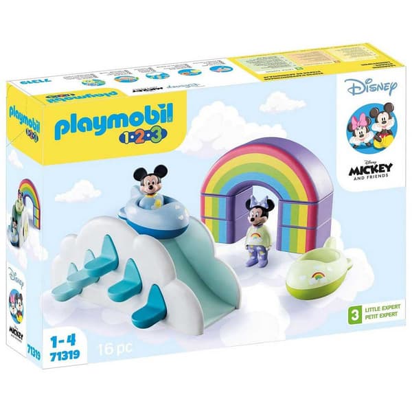 Playmobil Og Minnie House In The Clouds Construction Game 1.2.3 & Disney: Mickey Flerfarvet