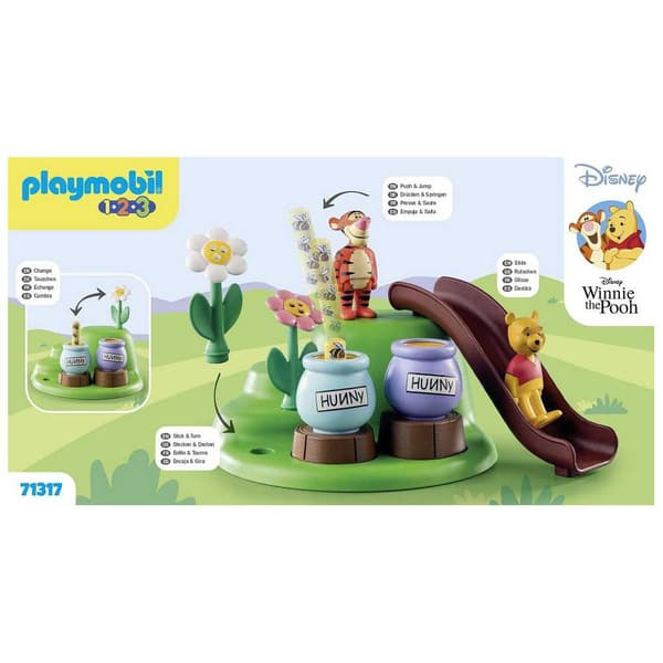 Playmobil Mehiläisten Puutarhanrakennuspeli 1.2.3 & Disney: Winnie The Pooh & Tigger Pinkki