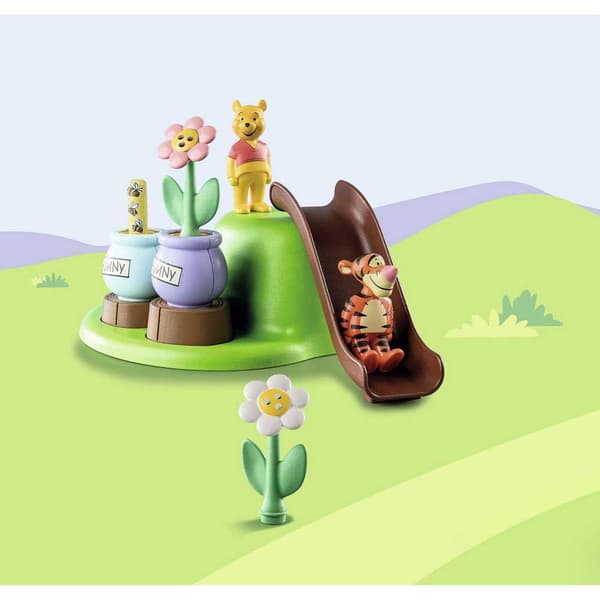 Playmobil Mehiläisten Puutarhanrakennuspeli 1.2.3 & Disney: Winnie The Pooh & Tigger Pinkki