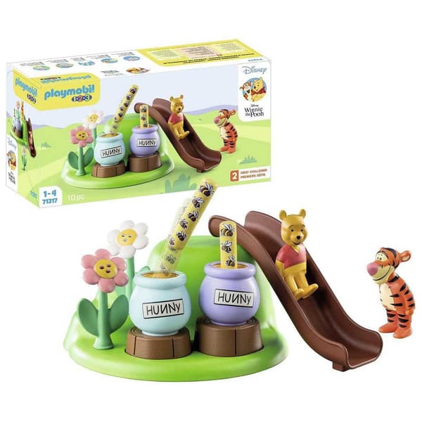 Playmobil Bees Garden Construction Game 1.2.3 & Disney: Winnie The Pooh & Tigger Rosa