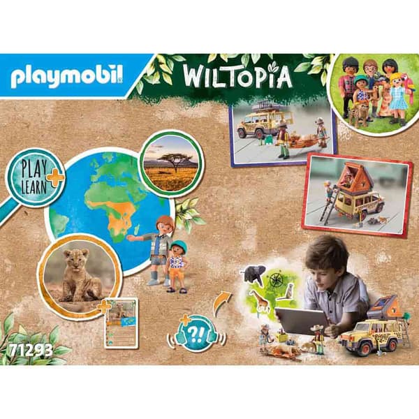 Playmobil Suv-fordon Med Lions Konstruktionsspel Wiltopia Brun