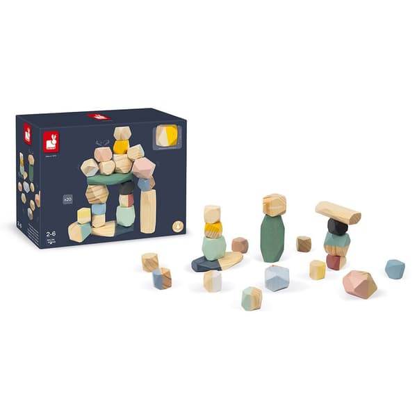 Janod Sweet Cocoon Stacking Stones Flerfärgad 24 Months-6 Years