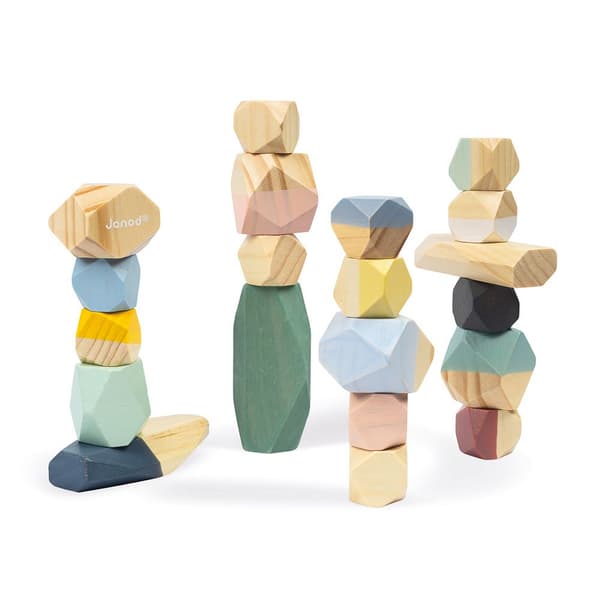 Janod Sweet Cocoon Stacking Stones Flerfärgad 24 Months-6 Years