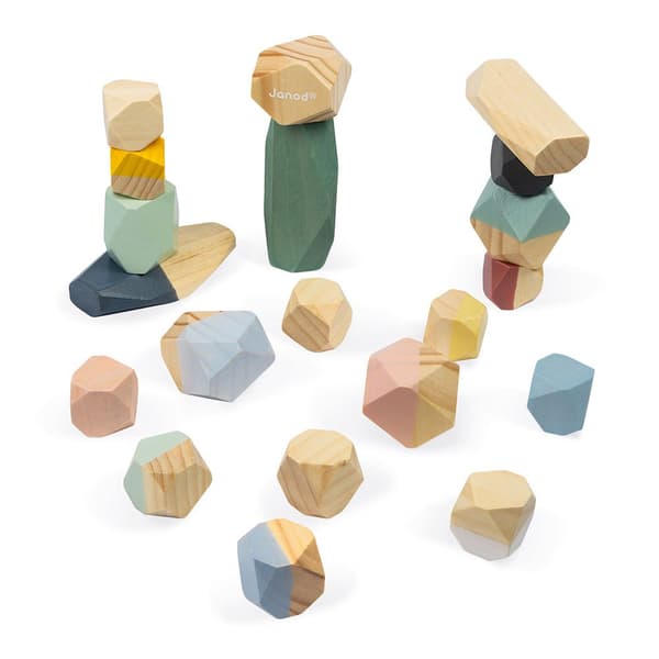 Janod Sweet Cocoon Stacking Stones Flerfärgad 24 Months-6 Years