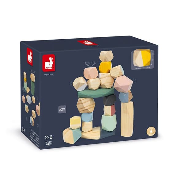 Janod Sweet Cocoon Stacking Stones Flerfärgad 24 Months-6 Years