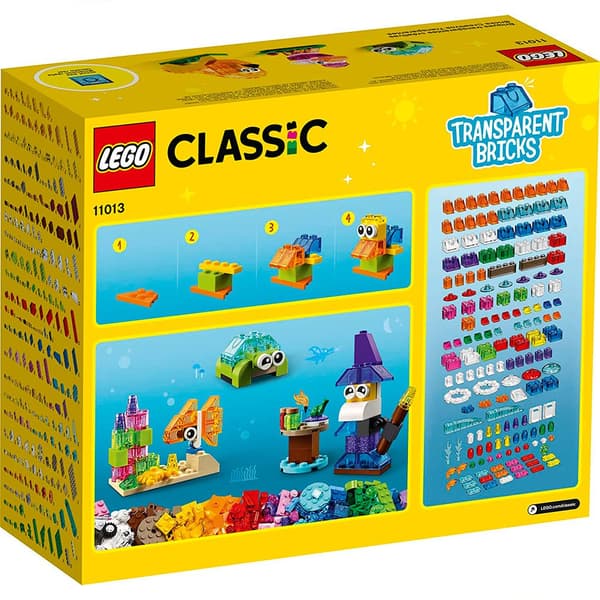 Lego Klassisk Kreativa Transparenta Tegelstenar 11013 Flerfärgad
