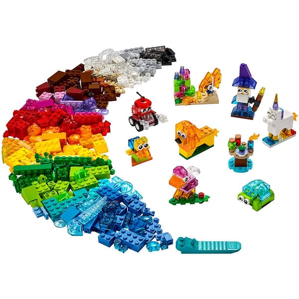 Lego Klassisk Kreative Gennemsigtige Mursten 11013 Flerfarvet