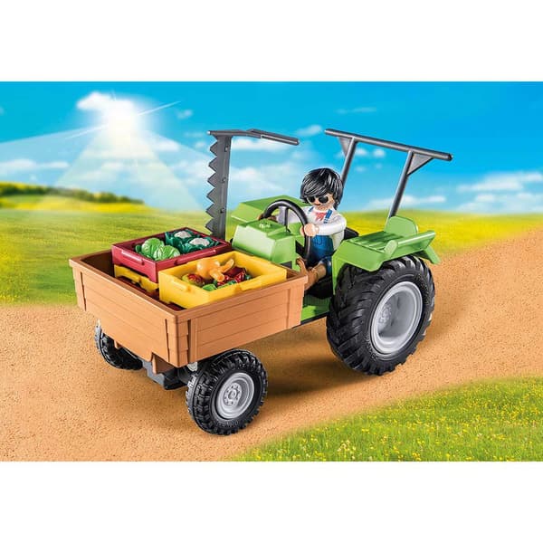 Playmobil Med Trailer Tractor Silver