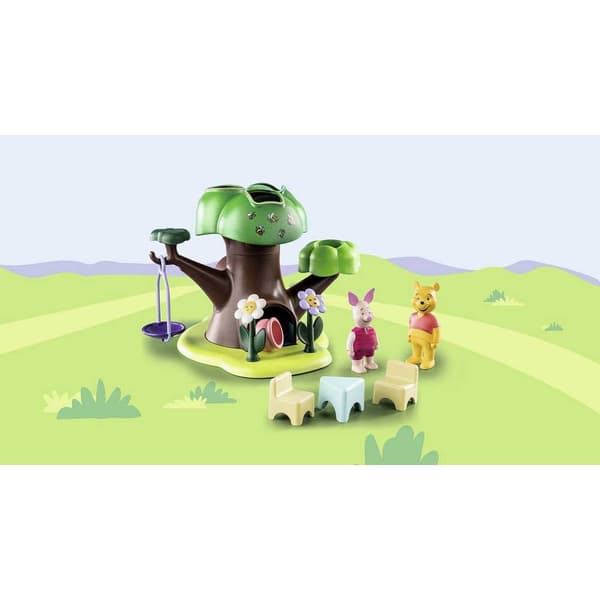 Playmobil Træhus Konstruktion Spil 1.2.3 & Disney: Winnie The Pooh & Piglet Flerfarvet