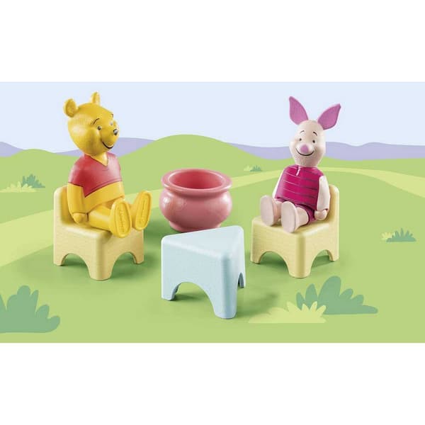 Playmobil Træhus Konstruktion Spil 1.2.3 & Disney: Winnie The Pooh & Piglet Flerfarvet