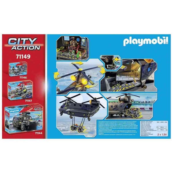 Playmobil Specialstyrkor Helikopterkonstruktionsspel Banana Flerfärgad