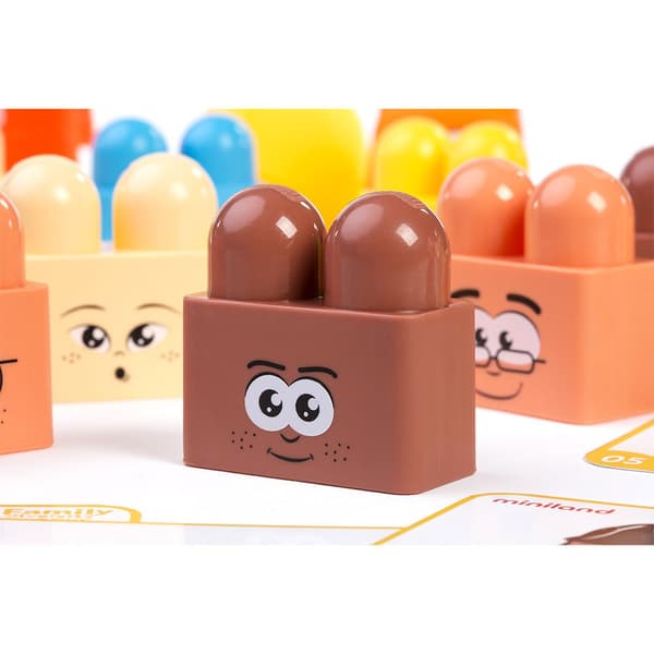 Miniland Family Diversity Blocks Flerfarvet