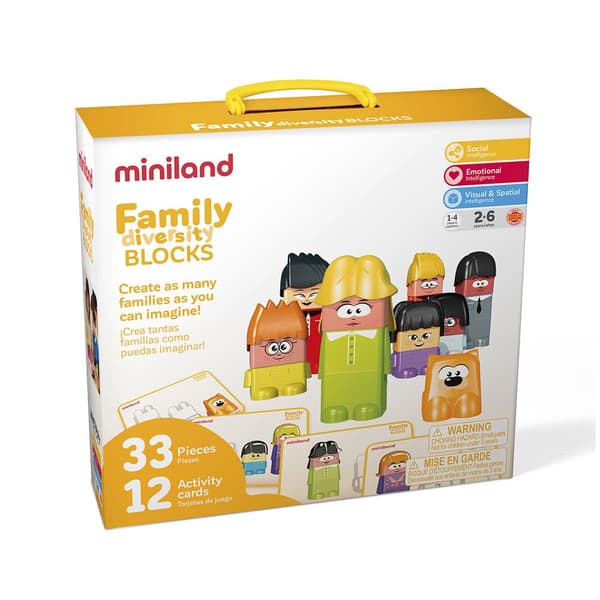 Miniland Family Diversity Blocks Flerfarvet
