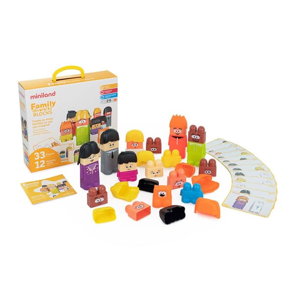 Miniland Family Diversity Blocks Flerfarvet