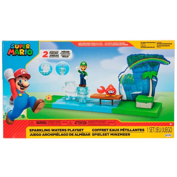 Jakks Pacific Sparkling Waters Lekset Super Mario Bros 6 Centimeter Grönt