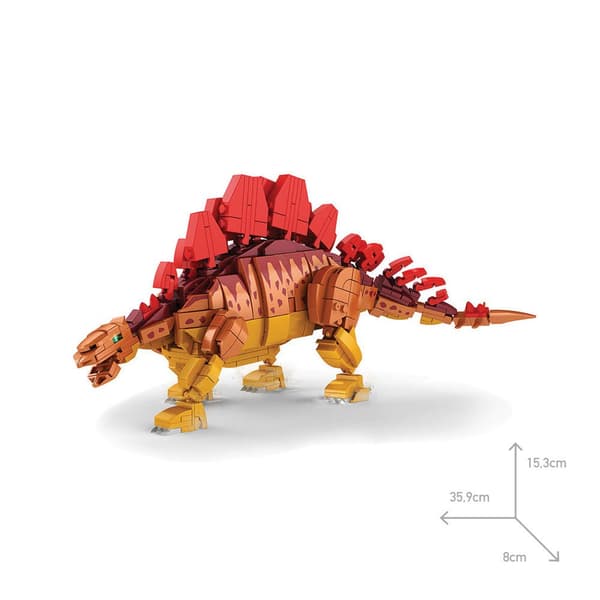 Giros Rakennuspeli Dino Stegosaurus Punainen