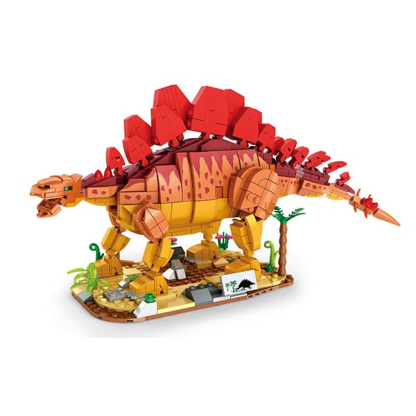 Giros Rakennuspeli Dino Stegosaurus Punainen