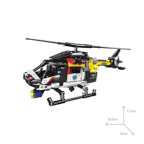 Giros Helikopter Swat Konstruktion Spil Technic Søvfarvet