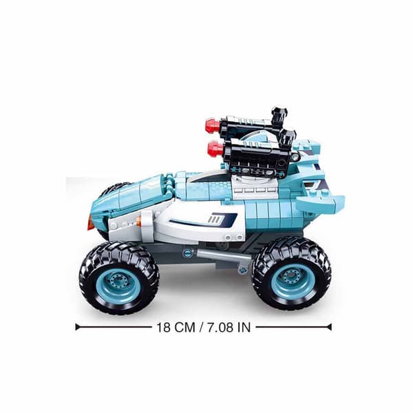 Sluban Power Bricks R/c 2.4g Car 268 Stykker Konstruktion Spil Søvfarvet
