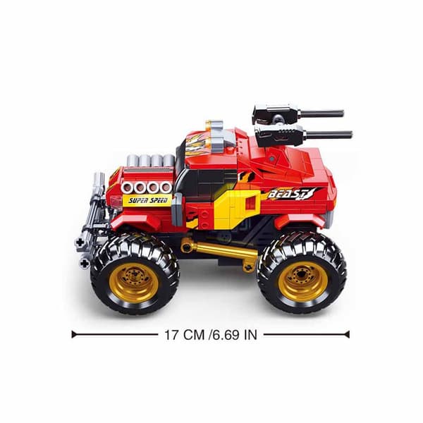 Sluban Power Bricks R/c 2.4g Off Road 265 Stykker Konstruktion Spil Søvfarvet